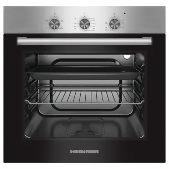 Встраиваемая духовка Heinner HBO-S624LTG-IX, электрическая, 62 л, 4 функции, гриль, класс A, нержавеющая сталь