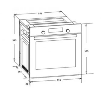 Cuptor incorporabil Heinner HBO-V656G-IX, Electric, 72 l, 6 functii, Grill, Timer, Clasa A, Inox