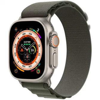 Curea pentru Apple Watch 49mm, Loop, Green Alpine, Small
