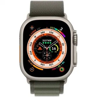Curea pentru Apple Watch 49mm, Loop, Green Alpine, Small