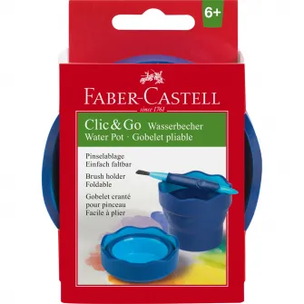 Контейнер для воды Click-Go Faber-Castell, синий