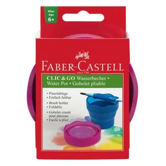 Контейнер для воды Click-Go Faber-Castell, розовый