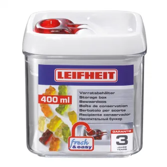 Cutie pentru alimente patrata cu capac etans Leifheit FreshEasy, 400 ml