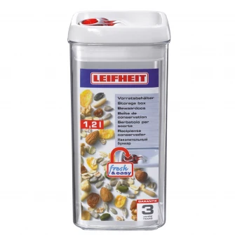 Cutie pentru alimente patrata cu capac etans Leifheit FreshEasy, 1200 ml