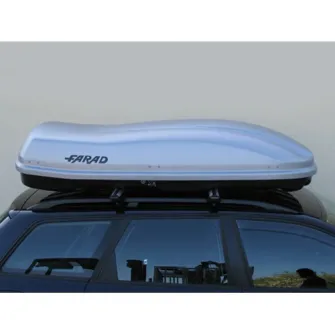 Cutie portbagaj Farad Marlin, deschidere dubla, Gri, 400 l, 160 x 80 x 40 cm