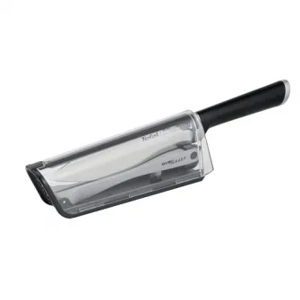 Cutitul bucatarului Tefal Ever Sharp 16.5 cm, suport cu tehnologie Dual Pivot, sistem de blocare
