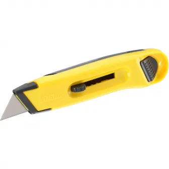 Cutter retractabil Stanley 0-10-088, glisare laterala, pentru aplicatii de taiere zilnice, design durabil - suport lama din metal, rezistent la santier - corp din abs antisoc, usor si extrem de puternic