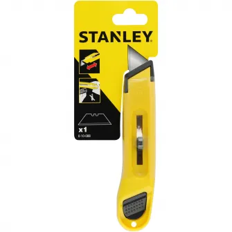 Cutter retractabil Stanley 0-10-088, glisare laterala, pentru aplicatii de taiere zilnice, design durabil - suport lama din metal, rezistent la santier - corp din abs antisoc, usor si extrem de puternic