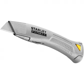 Cutter Stanley FatMax FMHT10501-0, pentru taieturi grele, ideal pentru montaj mocheta si mai mult, suport lama din otel intarit, rezistent la uzura intensa zilnica, argintiu