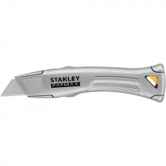 Cutter Stanley FatMax FMHT10501-0, pentru taieturi grele, ideal pentru montaj mocheta si mai mult, suport lama din otel intarit, rezistent la uzura intensa zilnica, argintiu