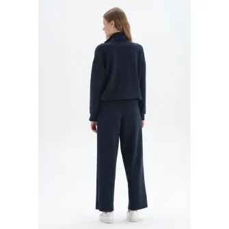 DAGI, Bluza sport lejera cu buzunare aplicate, Albastru marin, M