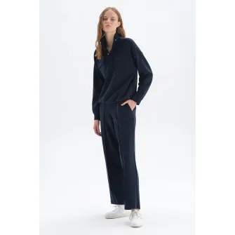 DAGI, Bluza sport lejera cu buzunare aplicate, Albastru marin, M