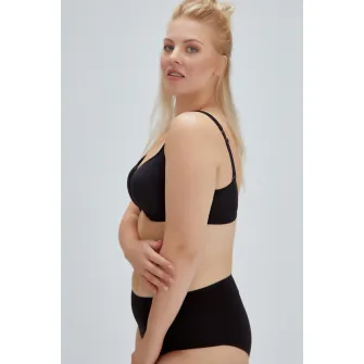 DAGI, Sutien cu burete si bretele ajustabile, Negru, 80B