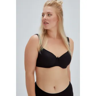 DAGI, Sutien cu burete si bretele ajustabile, Negru, 80B