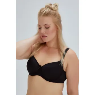DAGI, Sutien cu burete si bretele ajustabile, Negru, 80B
