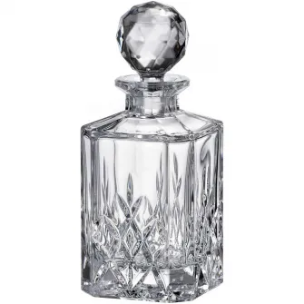Decantor whisky Bohemia Brixton, cristal 24% PbO, 800 ml, 24.5 x 10 x 10 cm, 2.3 kg