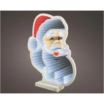Decoratiune cu LED Infinity Light Santa Lumineo, 30x28xH30 cm, 192 LED, polietilena