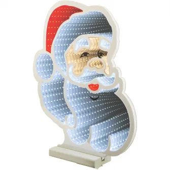 Decoratiune cu LED Infinity Light Santa Lumineo, 30x28xH30 cm, 192 LED, polietilena