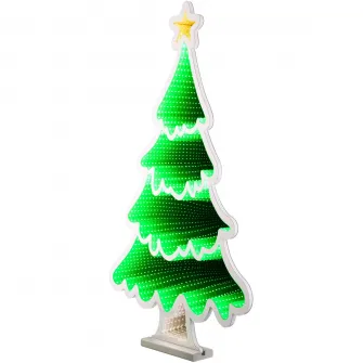 Decoratiune cu LED Infinity Light Tree Lumineo, 39.8x27.2xH40 cm, 126 LED, polietilena
