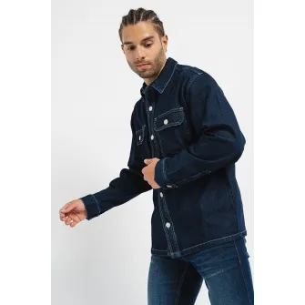 Denim Project, Camasa de denim Worker, Bleumarin, S
