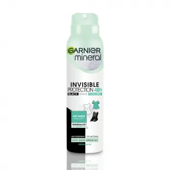 Deodorant antiperspirant spray Garnier Mineral Invisible pentru femei, 150 ml