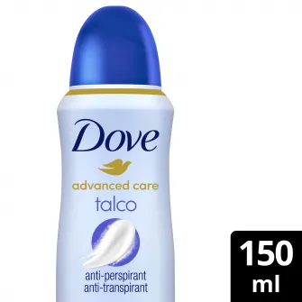 Deodorant Dove Advanced Care Spray Talco, 150 ml