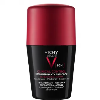 Deodorant roll-on antiperspirant pentru barbati Vichy Homme clinical control 96H, 50 ml