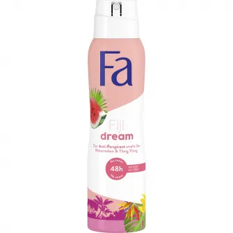 Deodorant spray anti-perspirant Fa Fiji Dream cu parfum de pepene, Femei, 150 ml