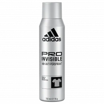 Deodorant spray antiperspirant Adidas Male Pro Invisible, 150 ml