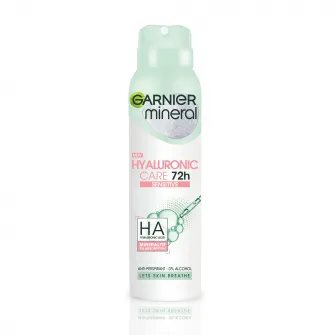 Deodorant spray Garnier Mineral Hyaluronic Ultracare pentru femei, 150 ml