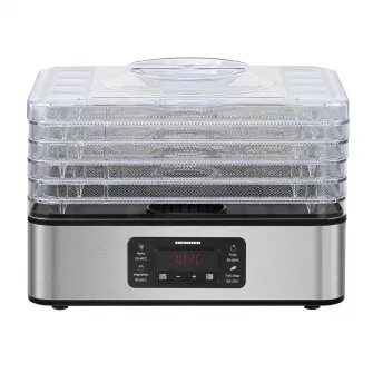 Deshidrator de alimente Heinner DryMaster Pro HFD-K400SS, 200-400, 5 tavi inox, control electronic, display LED, timer, interval 35-70°C