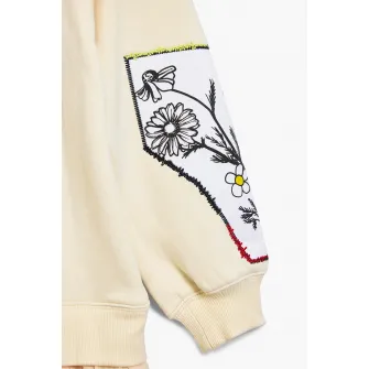 DESIGUAL, Rochie de bumbac cu design Mickey Mouse, Negru, Bej deschis, 164 CM