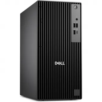 Desktops PC Dell PRO Tower QCT1250 cu procesor Intel® Core™ i3-14100 pana la 4.7GHz, 8GB DDR5 RAM, 512GB SSD, Intel® UHD Graphics 730, Windows 11 Pro, Black, 3y ProSupport and Next Business Day Onsite Service