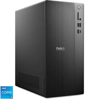 Desktops PC Dell Tower ECT1250 cu procesor Intel® Core™ i5-14400F pana la 4.7GHz, 16GB DDR5 RAM, 1TB SSD, NVIDIA GeForce RTX 4060 8GB GDDR6, Windows 11 Pro, Black