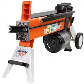 Despicator lemne Ruris DL600, 2200 W, 230 V, IP54, 6 tone forta despicare, 50-250 mm O despicare, 520 mm lungime maxima despicare, 3 l capacitate rezervor hidraulic, roti transport