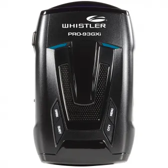 Detector de radar Whistler PRO-93GXI, receptie radar/laser, detectie benzi X K KA, display OLED, GPS intern, functie trip mileage, trip time