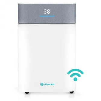 Dezumidificator AlecoAir D20 Fabric, Wi-Fi, 20 L/ zi, Uscare Rufe, Ionizare, Display digital, FanStop, Indicator color umiditate
