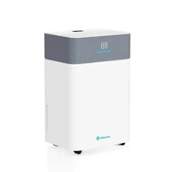 Dezumidificator AlecoAir D20 Fabric, Wi-Fi, 20 L/ zi, Uscare Rufe, Ionizare, Display digital, FanStop, Indicator color umiditate