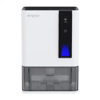 Dezumidificator Evoair HIDRY PLUS, 900ml/24h, Lumina ambientala in 7 culori, Rezervor 1.9l, 3 Viteze, Functie Auto Dezghetare, Alb