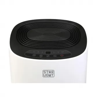 Dezumidificator Star-Light DHD-1218W, 12L/24h, 100m?/ora, Rezervor 2.6L, Display LED, Control Digital, Timer, Alb