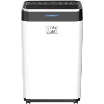 Dezumidificator Star-Light DHO-1625W, 16L/24h, 180 m?/ora, Rezervor 6.5L, Display LED, Control touch, Child-lock, Functie uscare haine, Anti-inghet, Timer, Alb