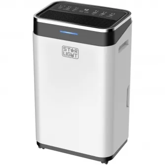 Dezumidificator Star-Light DHO-2037W, 20L/24h, 180 m³/ora, Rezervor 6.5L, Display LED, Control Touch, Child-lock, Functie Uscare Haine, Anti-inghet, Timer, Alb