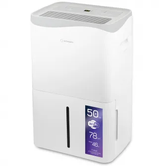 Dezumidificator Turbionaire SENSO 50 MAX WIFI, 50 l/24h, WIFI, Silentios maxim 46 dB, 180mc/h, Control digital, Timer, Display Led, Functie Sleep, Timer
