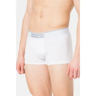 Diesel, Set de boxeri cu logo Damien - 3 perechi, Alb, Negru, Gri, L