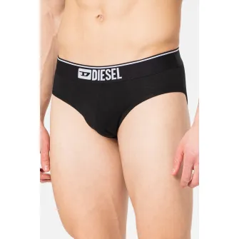 Diesel, Set de chiloti cu banda elastica - 3 perechi, Negru, S