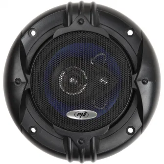 Difuzoare auto coaxiale PNI HIFI400, 80W, 4 Ohm, 10 cm, 3 cai, Injection Core cu diametru 100mm, set 2 buc