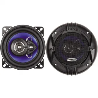 Difuzoare auto coaxiale PNI HIFI400, 80W, 4 Ohm, 10 cm, 3 cai, Injection Core cu diametru 100mm, set 2 buc