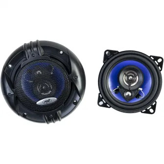 Difuzoare auto coaxiale PNI HIFI400, 80W, 4 Ohm, 10 cm, 3 cai, Injection Core cu diametru 100mm, set 2 buc