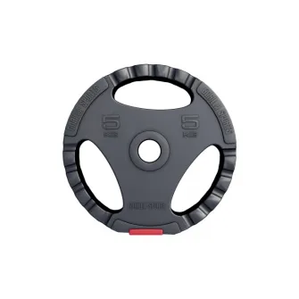 Disc cu prindere umplut cu ciment, Gorilla Sports, 5 Kg, 30/31mm, Negru