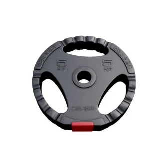 Disc cu prindere umplut cu ciment, Gorilla Sports, 5 Kg, 30/31mm, Negru